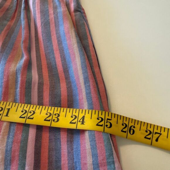 Madewell Rainbow Stripe Cotton Sundress Sz L, Boho, Cottagecore - Picture 10 of 15